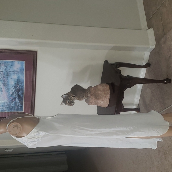 Intimo Amore xl beaded scoopneck lace pajama dress cross back straps - Picture 6 of 9